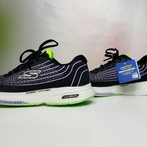 Skechers Women's GO WALK Speed Walker Stardust Shoes Size 9.5 NWT - Picture 1 of 8